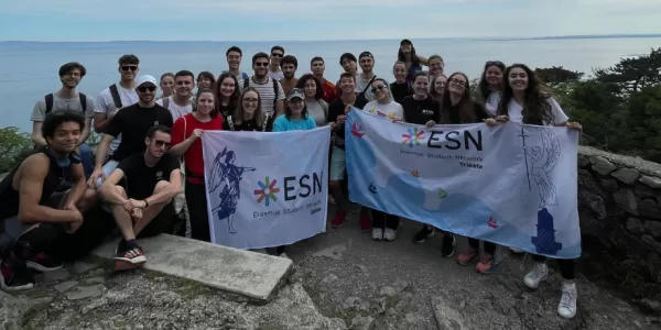 Group photo with ESN Udine