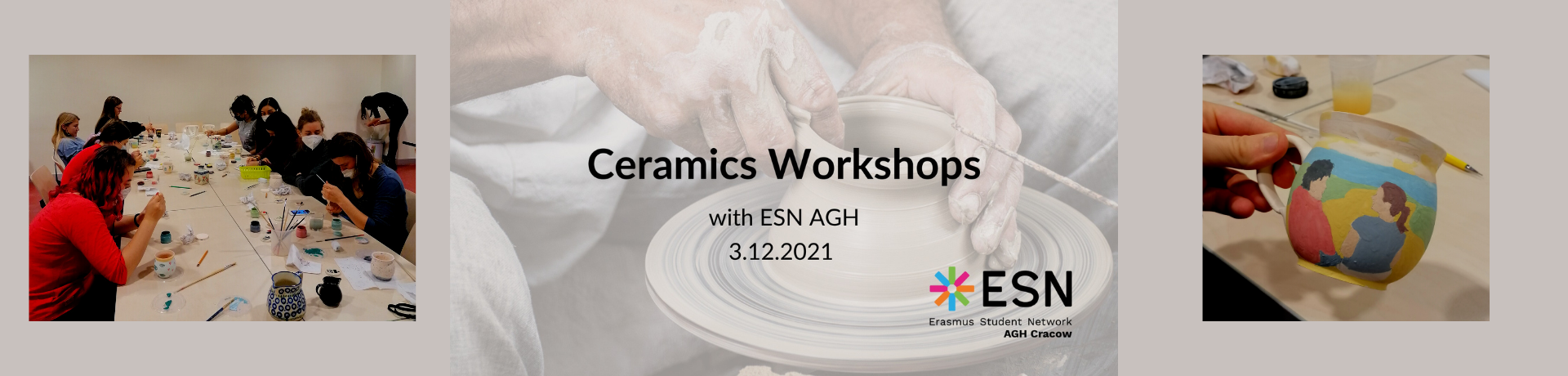 Ceramics Workshops with ESN AGH
