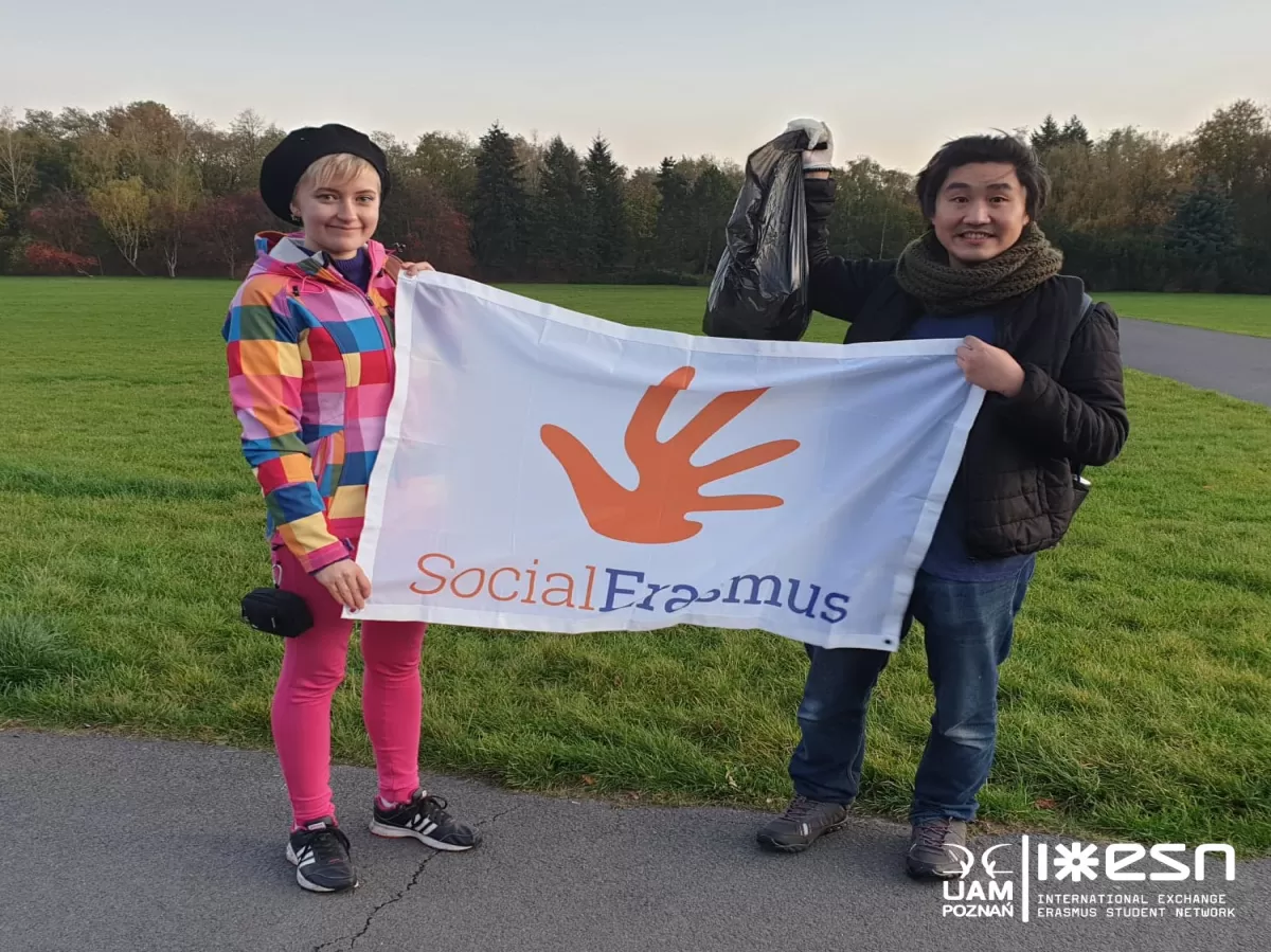 One of the international students with the local Social Inclusion coordinator, 28.10.2019