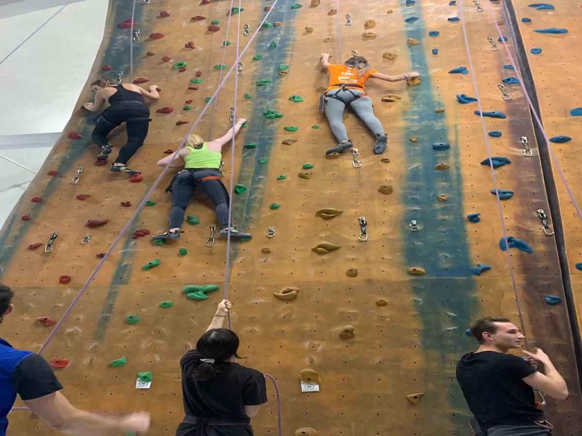 Climbing with the rope