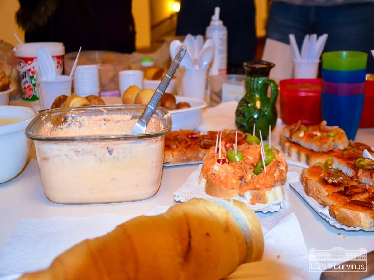 The winning team at the International Dinner