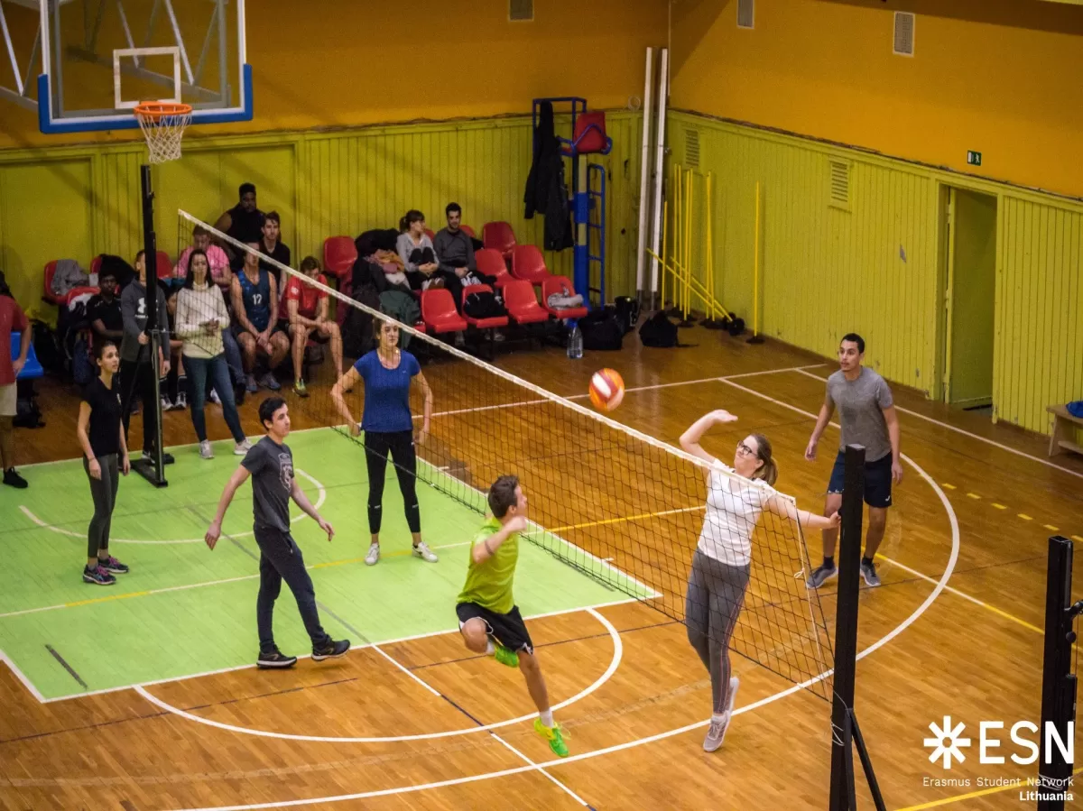 Volleyball match during AEG'19