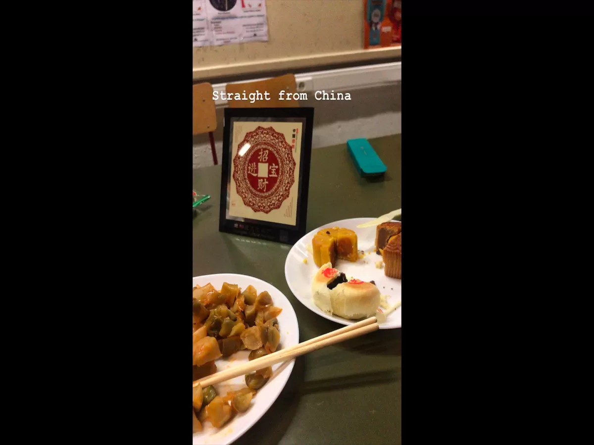 Dishes made by our Chinese exchange students