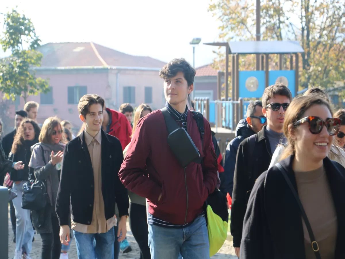 International students in Porto.