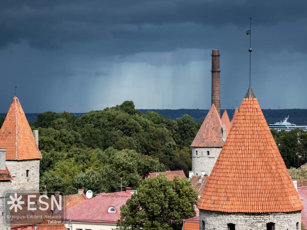 Where the Sky meets the Earth. A view from the Patkuli viewing platform in Tallinn