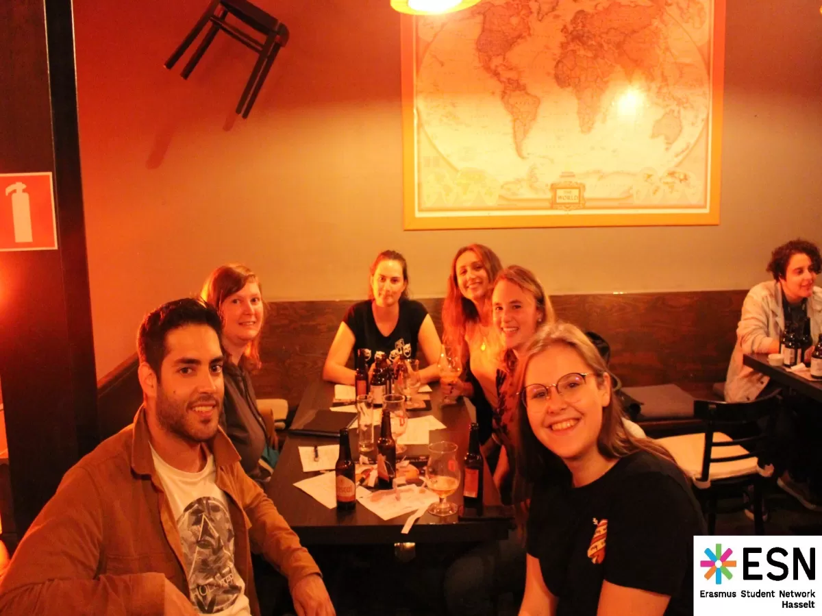 Group of international students getting to know each other 