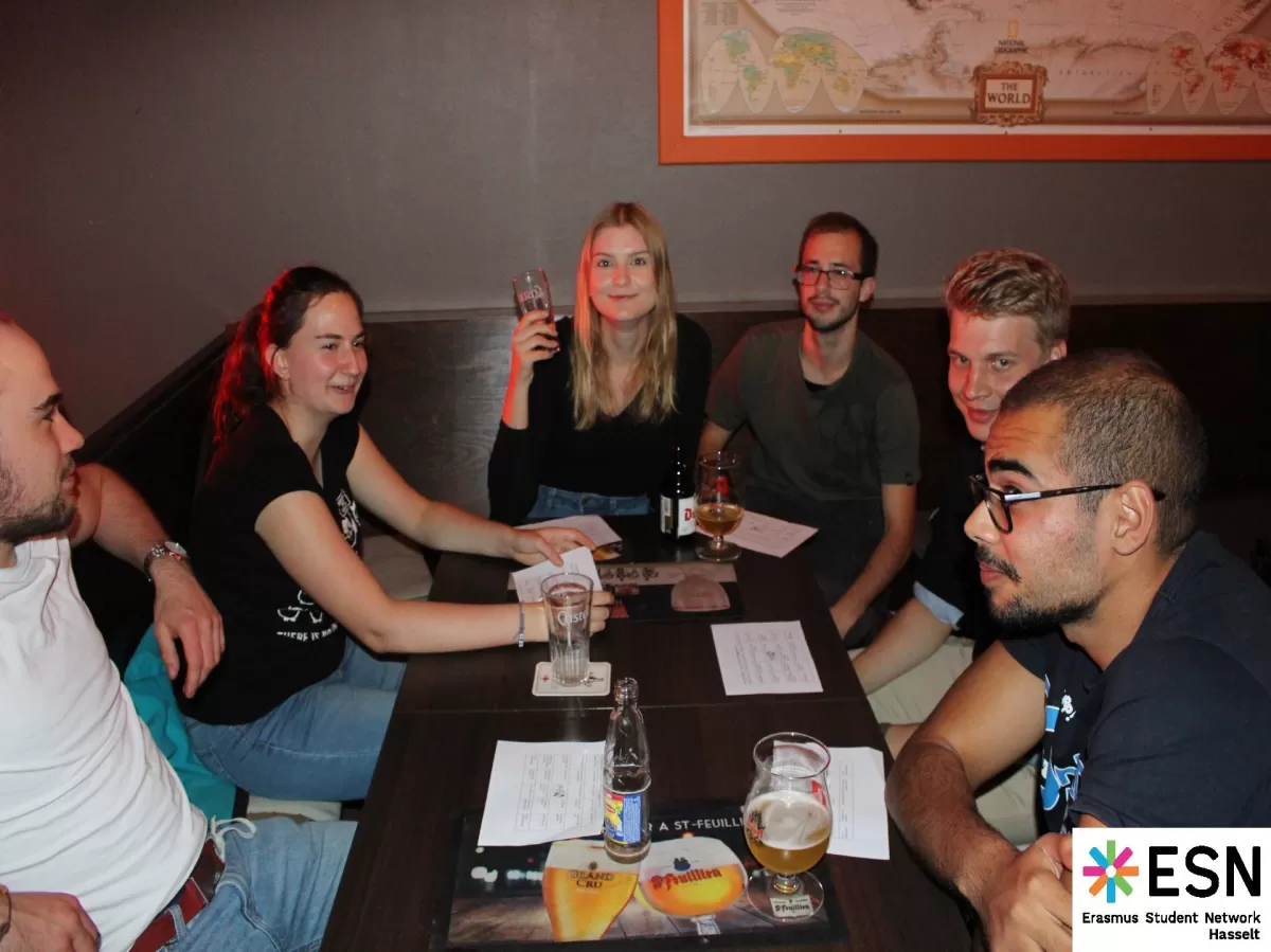 Group of international students getting to know each other 