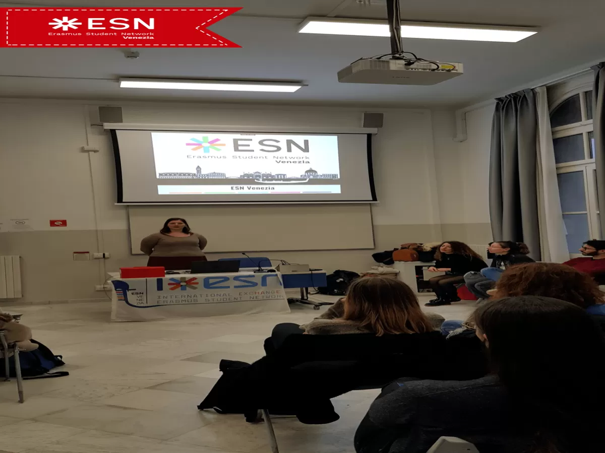 President of ESN Venezia talking about ESN