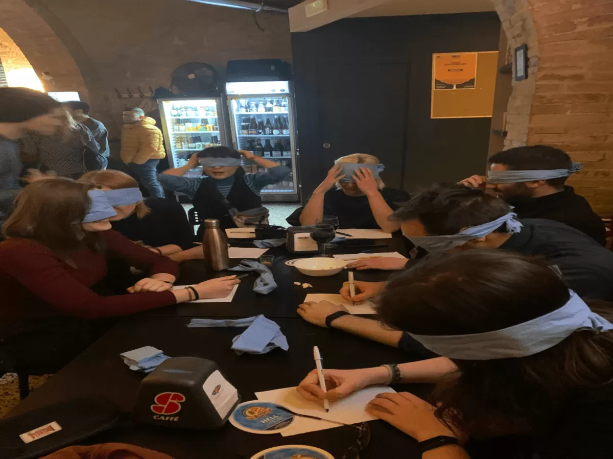 drawing while being blindfolded