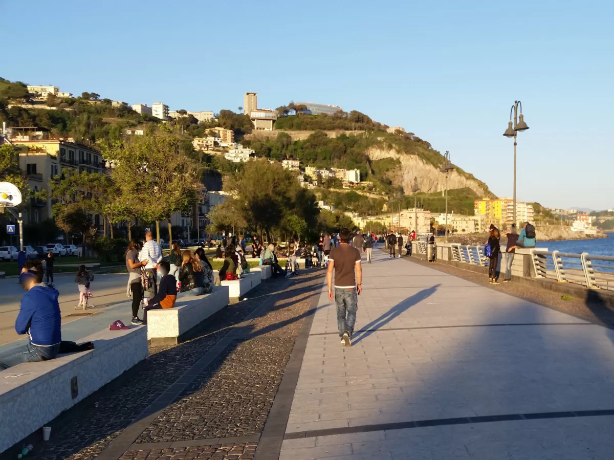 The "Lungomare Pertini" where the event was held