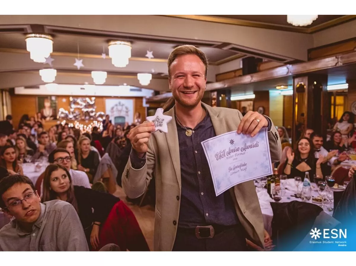 One of the awards, for the kindest Erasmus