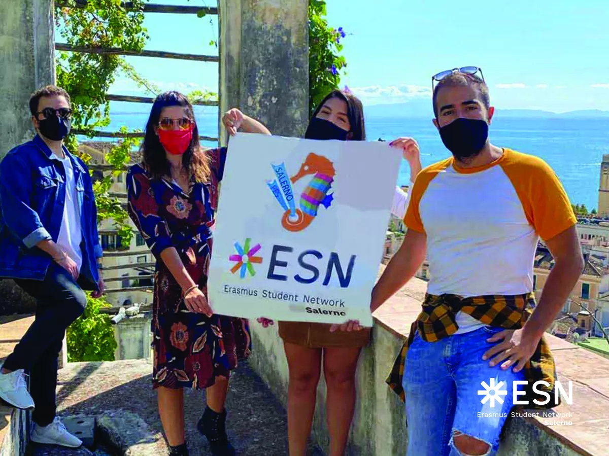 Esn members with our flag