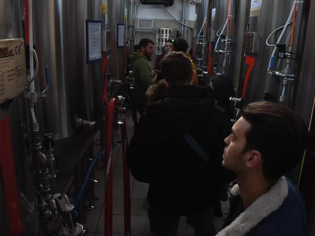 Beer factory tour