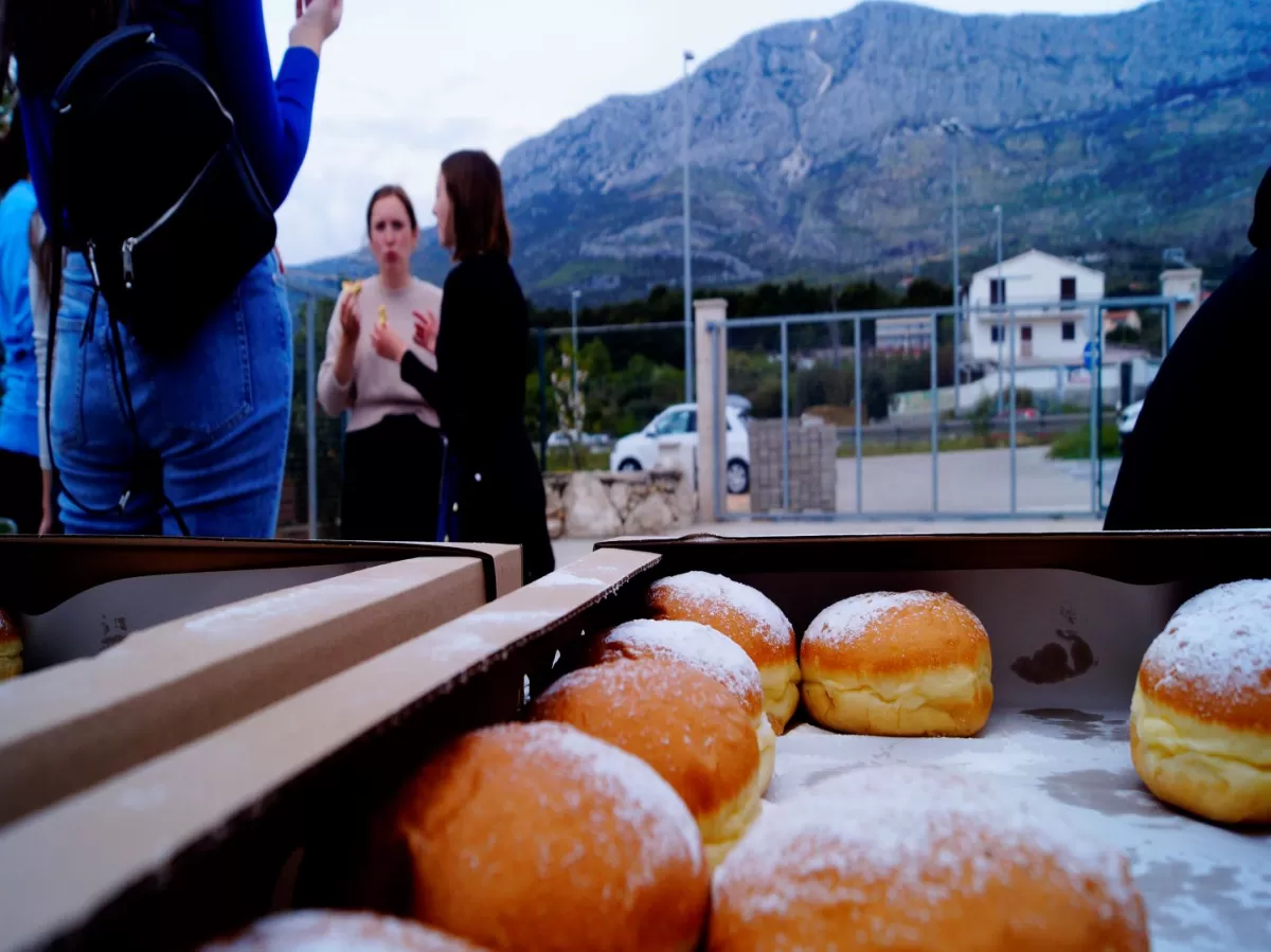 Donuts after dog walk