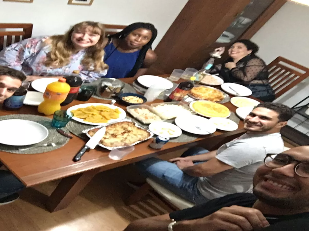 International students in the gastronomic activity 