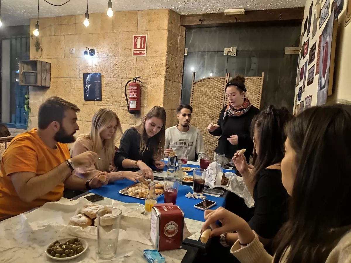 International students in the gastronomic activity 