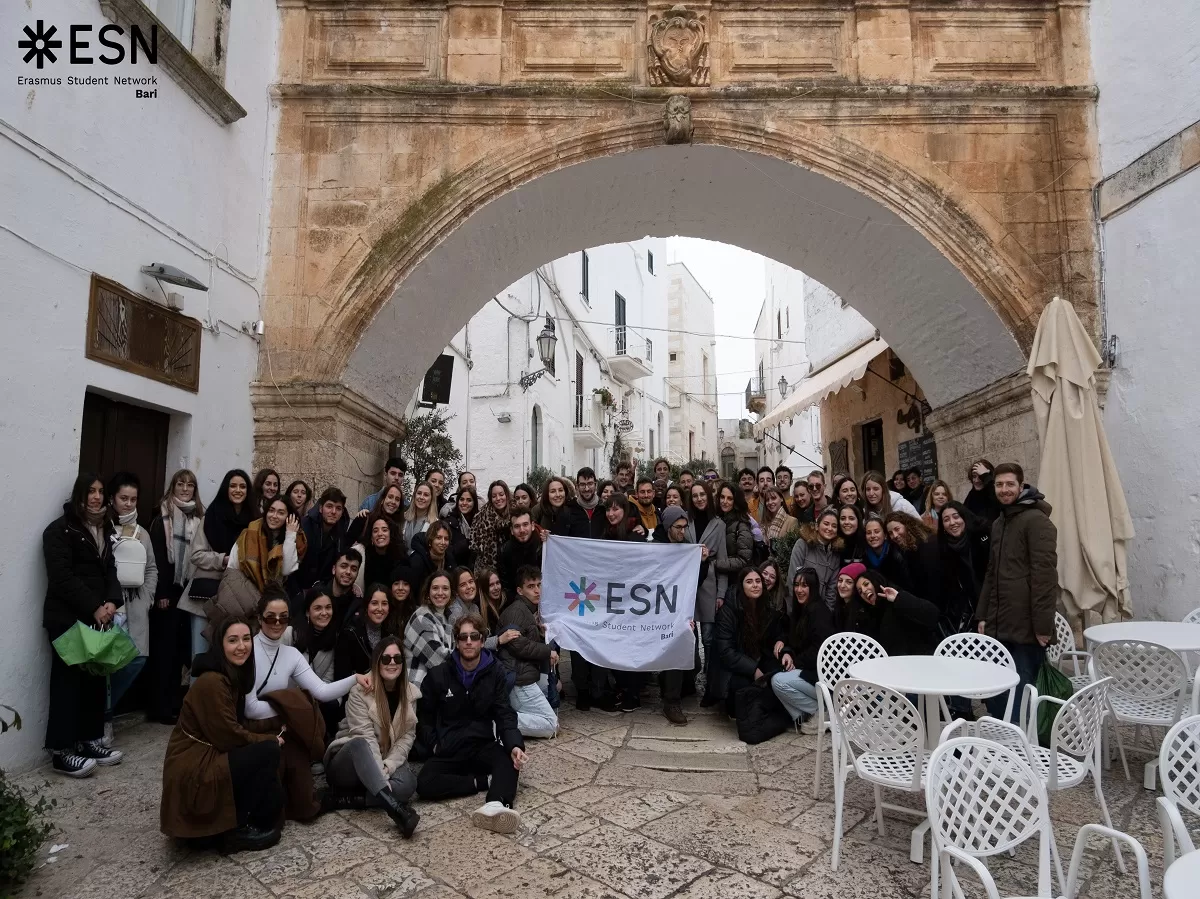 Our Volunteers with Erasmus in a group photo