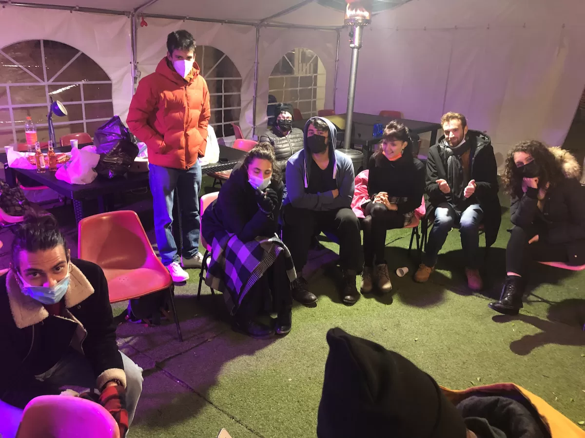 ESN Torino volunteers during assembly