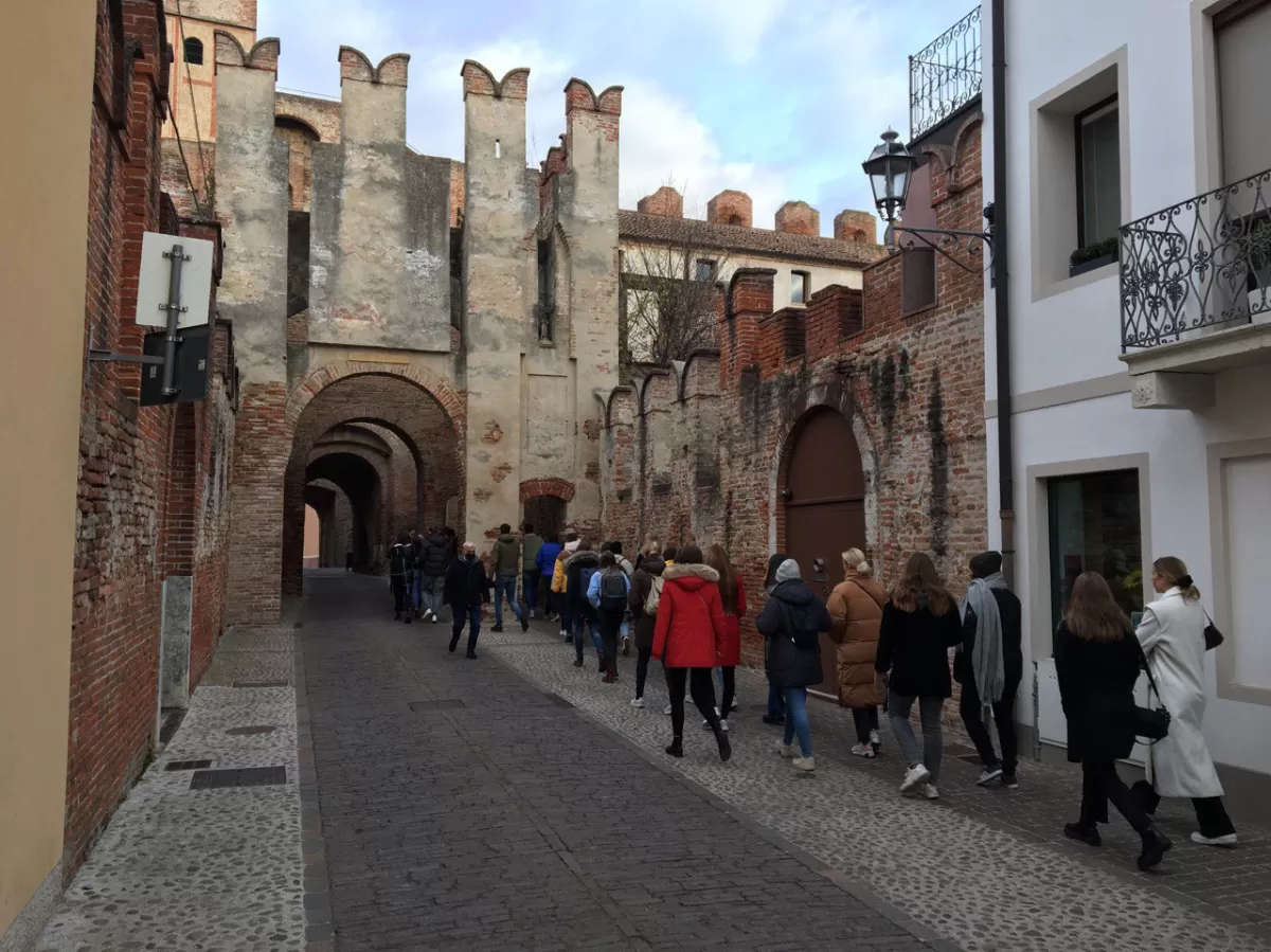 International students during the trip