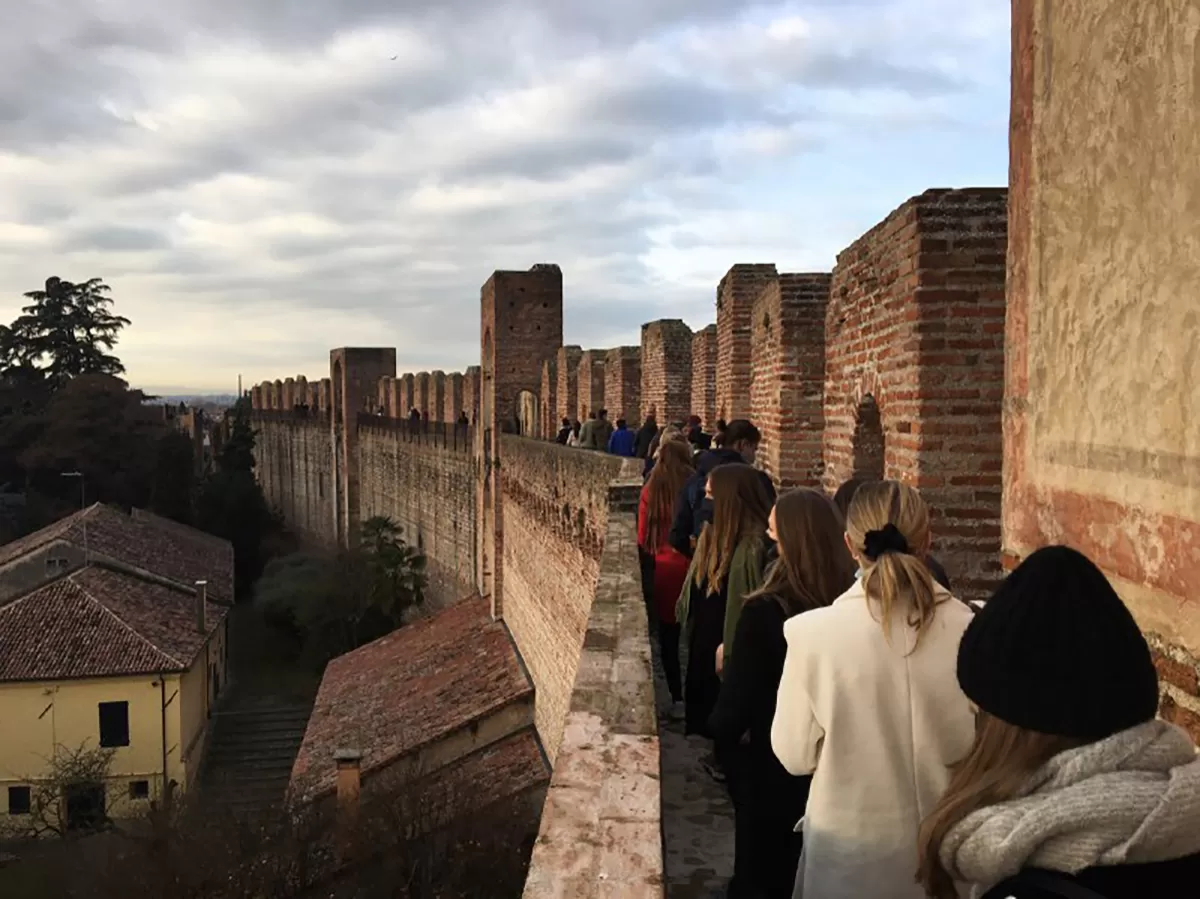 International students during the trip