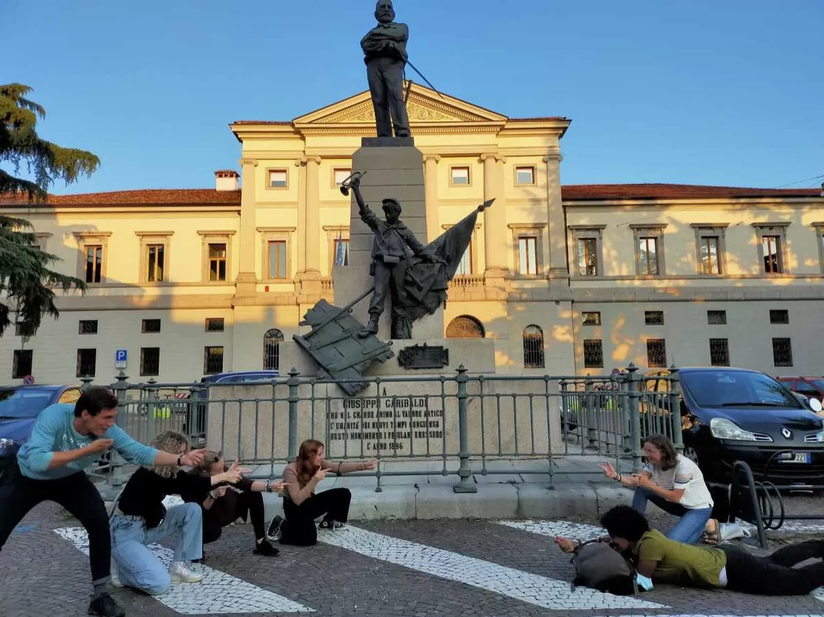 Our Erasmus in Piazza Garibaldi (Ud) 
