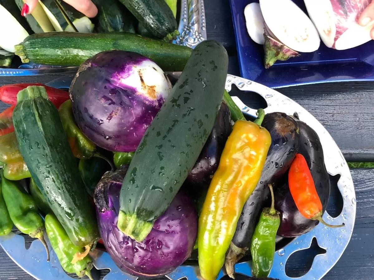Vegetables from local market that were not sold
