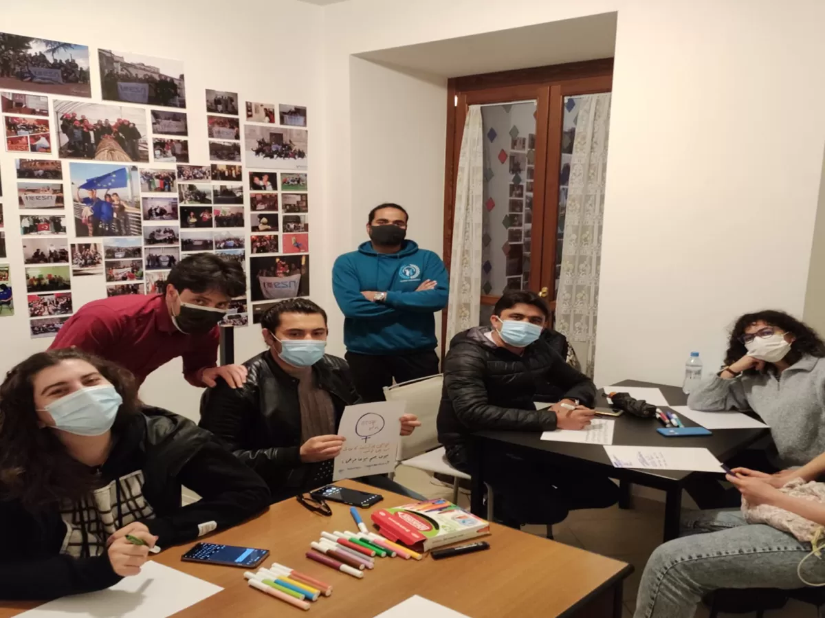 group of people discussing about gender violence