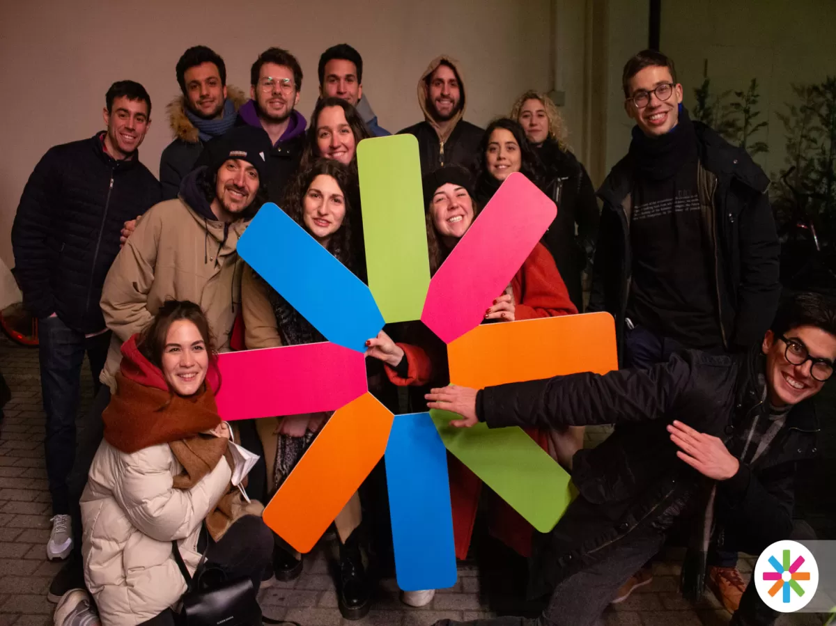 ESN volunteers with the ESN star