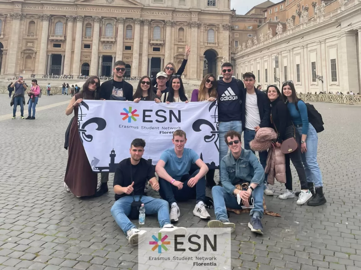 Group of international students Rome