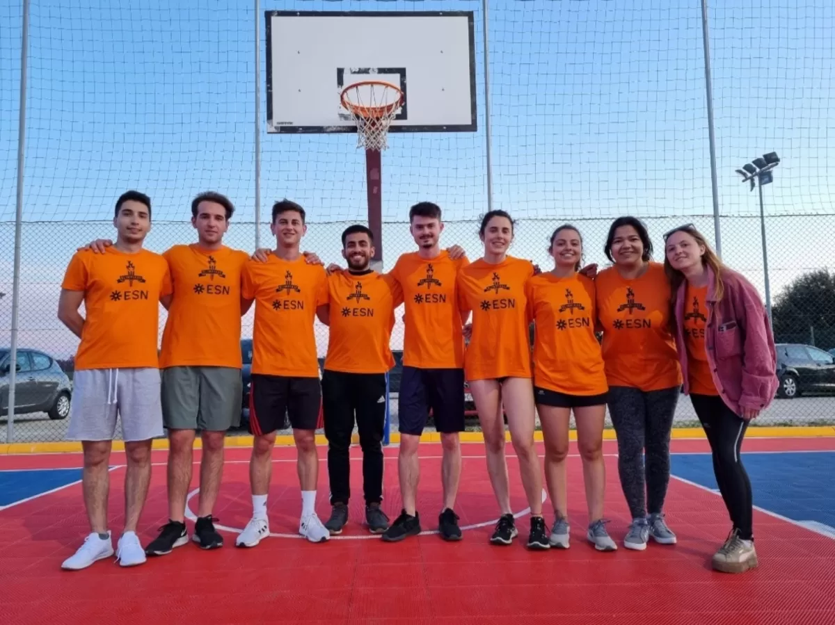 ESN Sassari team for basketball