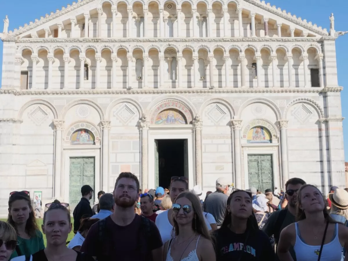 International students in Pisa.