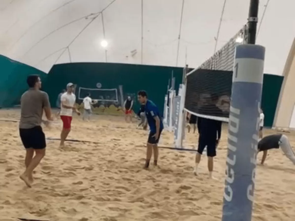 The beach volley field