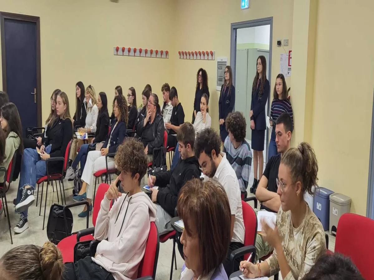 local students attending the Erasmus in school conference