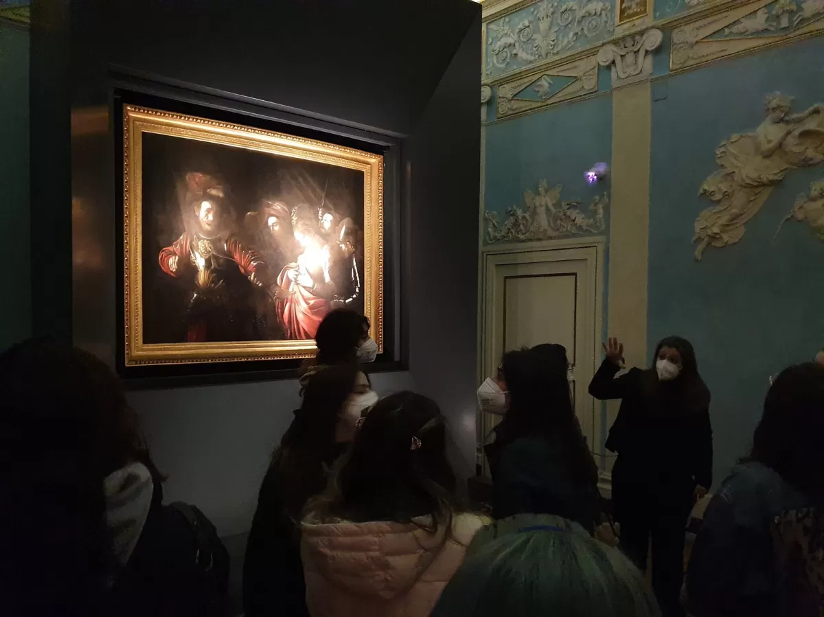 Quadro di Caravaggio esposto nel Palazzo