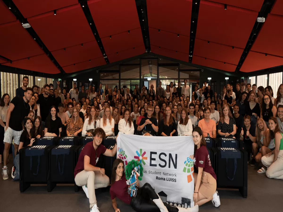 ESN Roma Luiss Board and the erasmus students