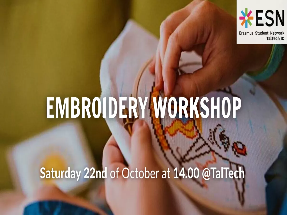 ESN TalTech IC Embroidery Workshop