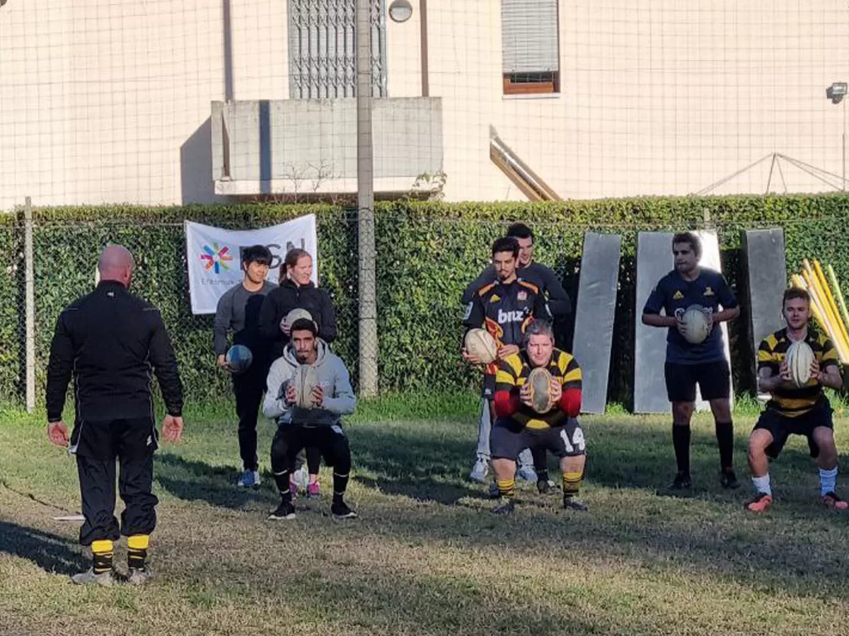 Rugby practice
