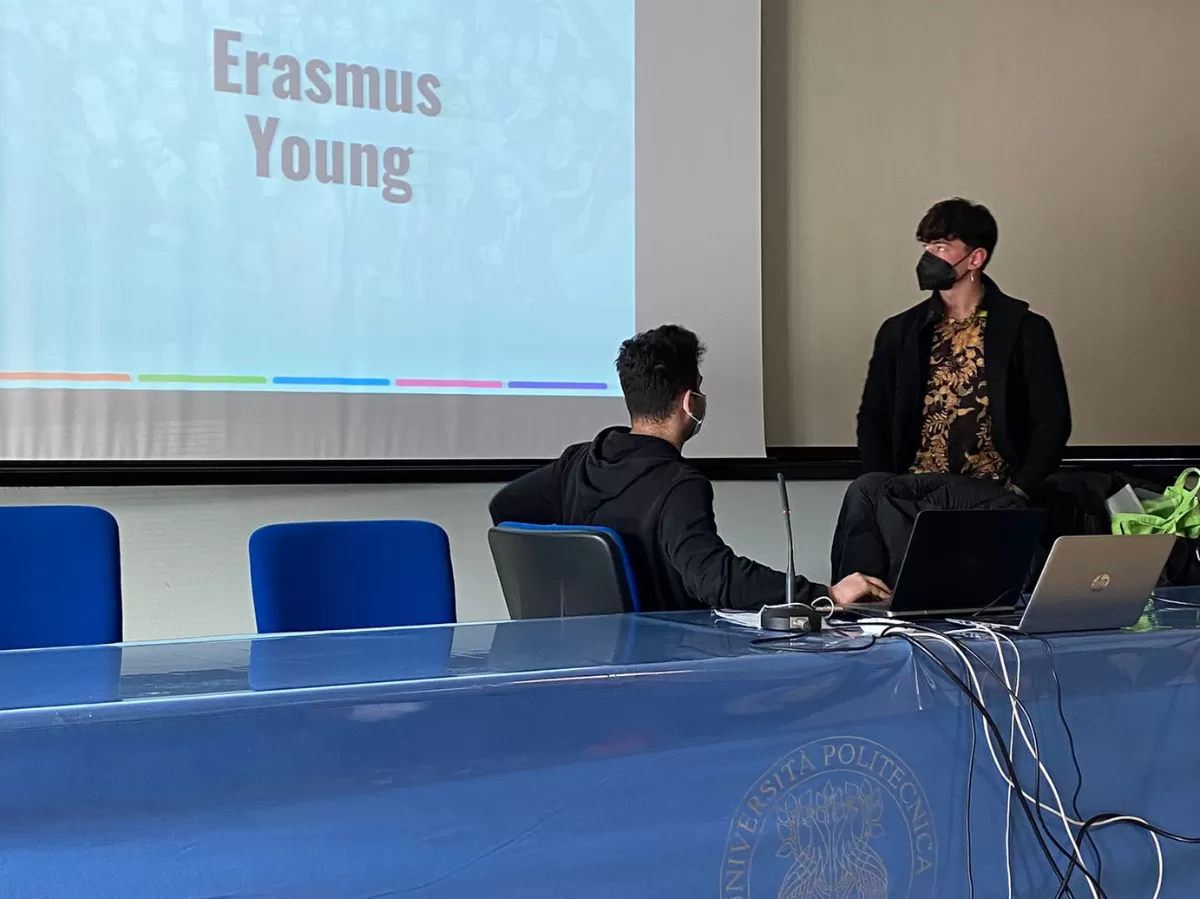 presentnation of the erasmus young project