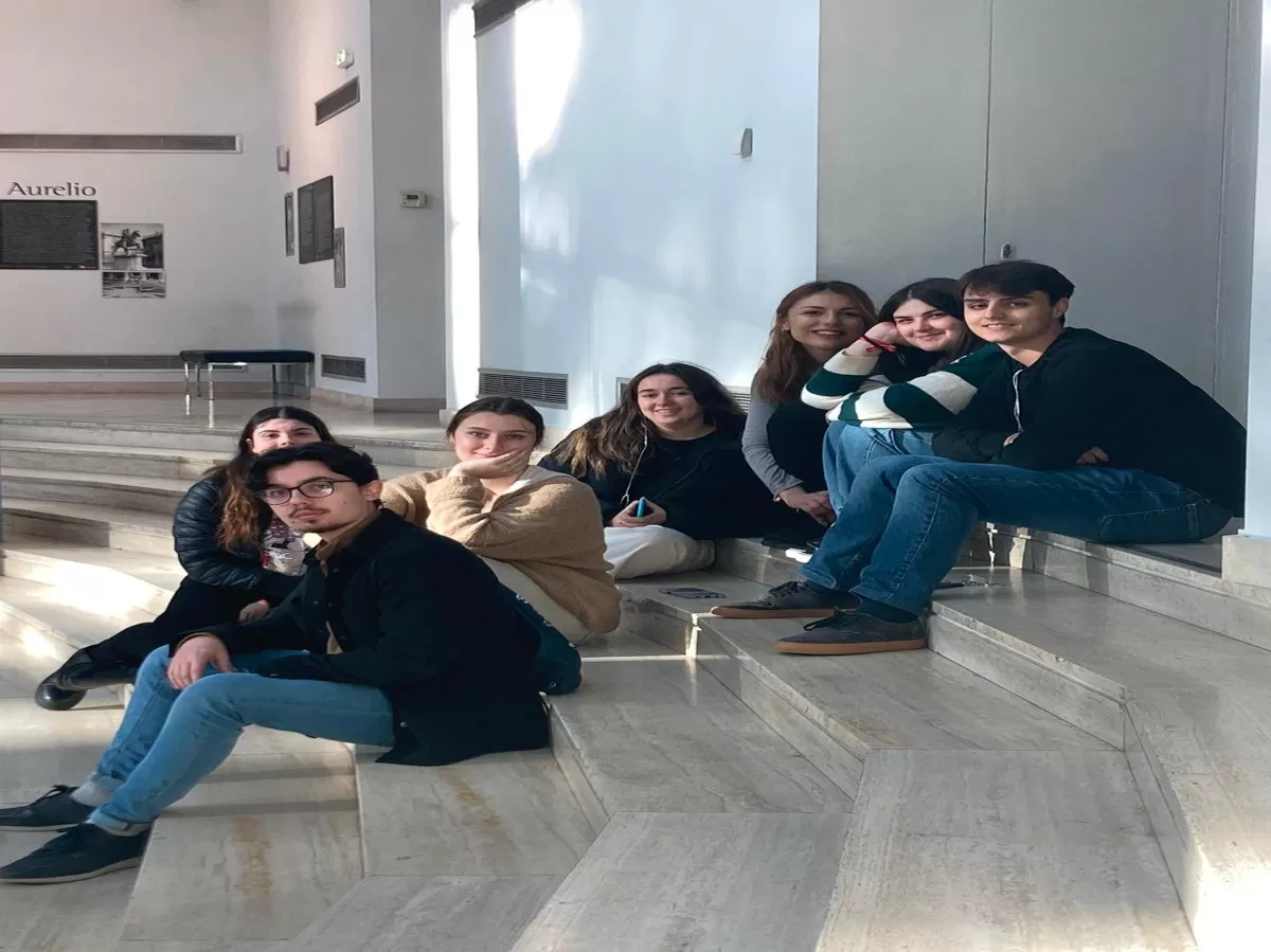 The Erasmus of ESN Napoli during the visit in the Capitolini Museums