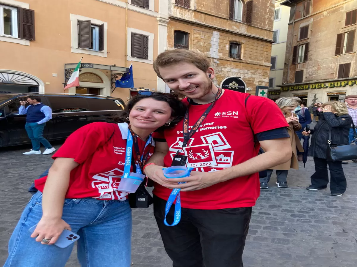 The Erasmus of ESN Napoli during the City Tour