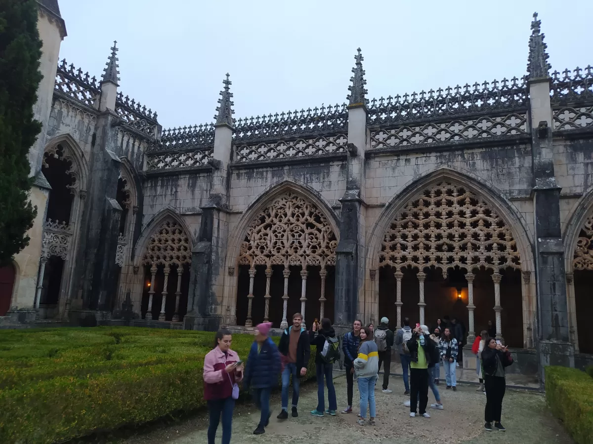 Erasmus students in a portuguese monastery