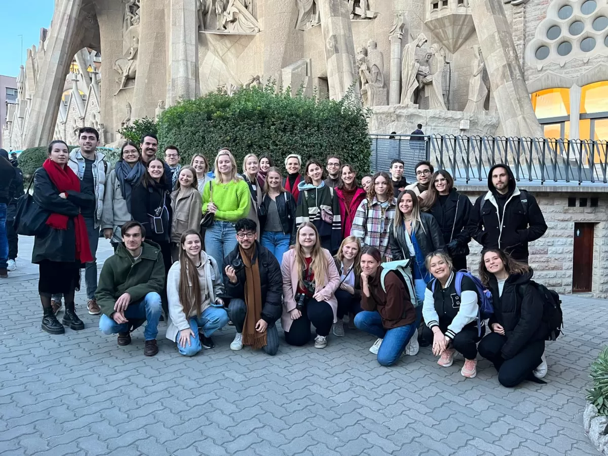 Participants at Sagrada Familia visit