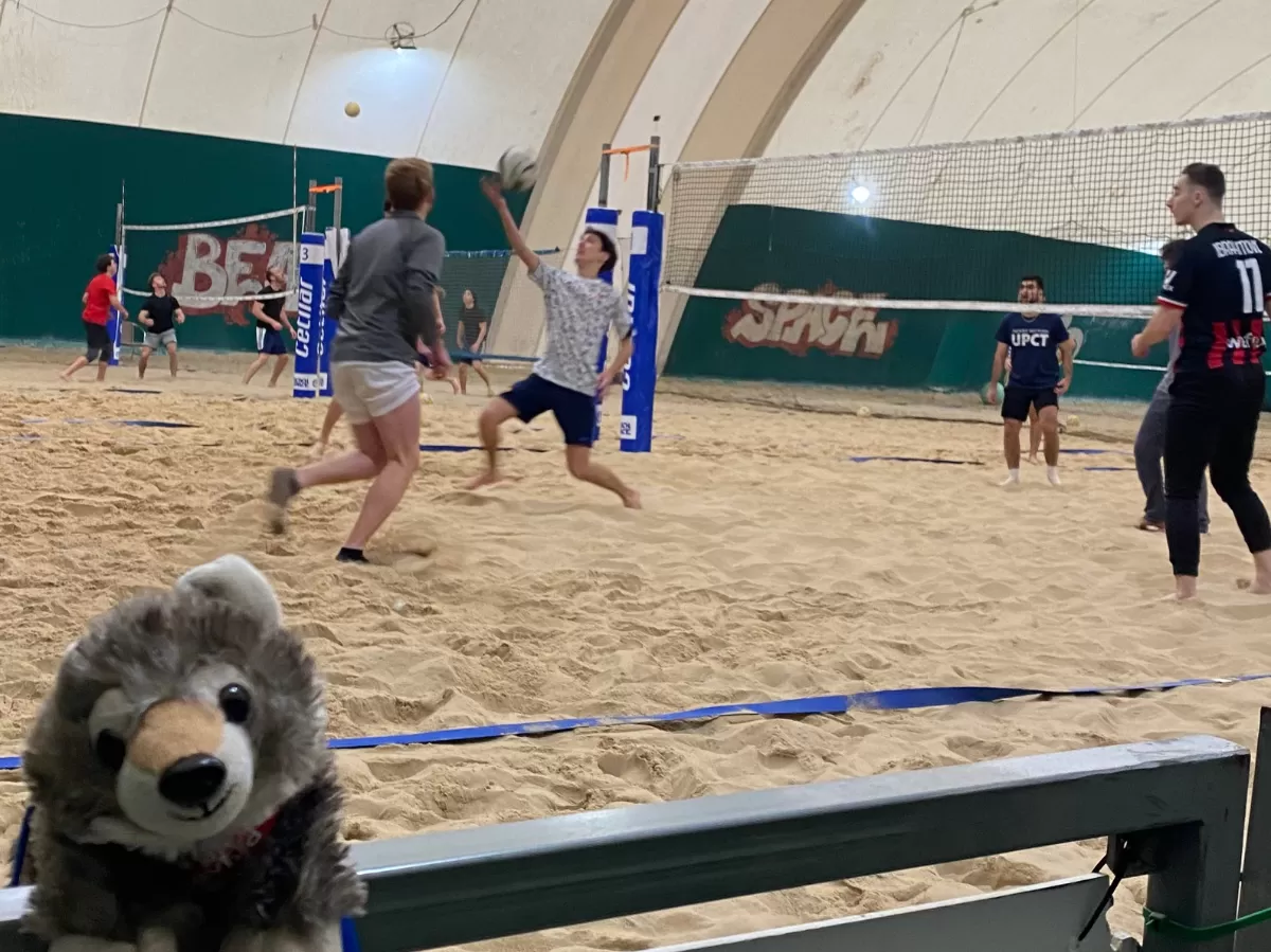 Our partecipants playing and our mascotte Nedo