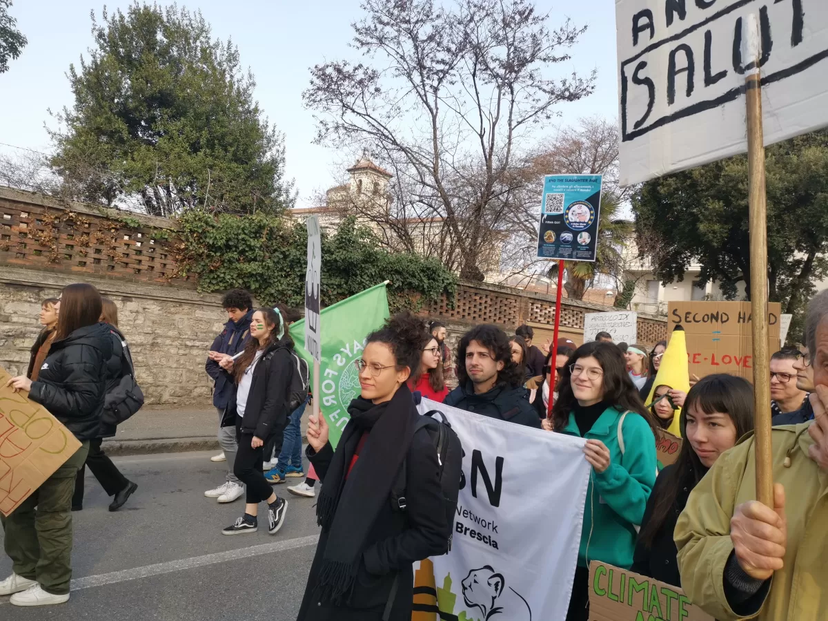 ESN Brescia in the Fridays for Future march