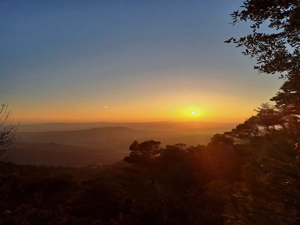 The sunset from Mt Conero