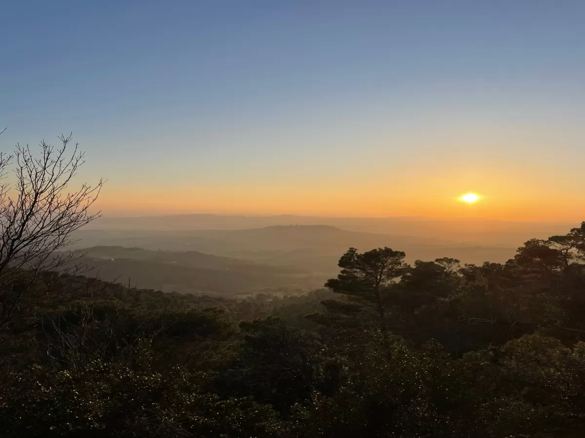 The sunset from Mt Conero
