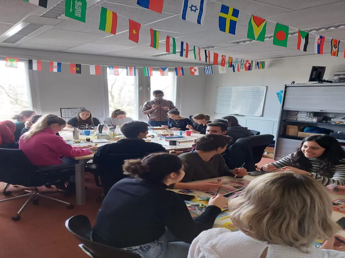 Shoe painting in our office