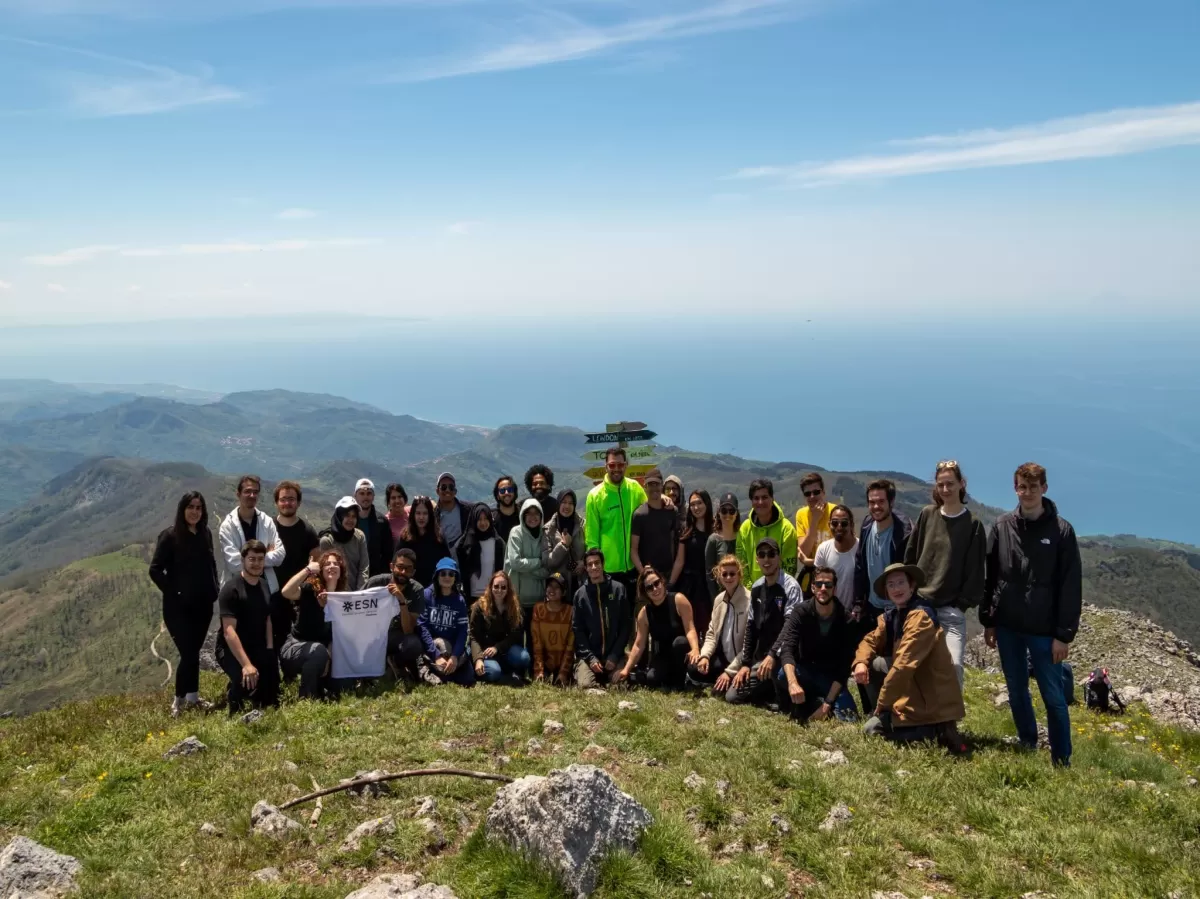 Group photo on the top of Monte Cocuzzo