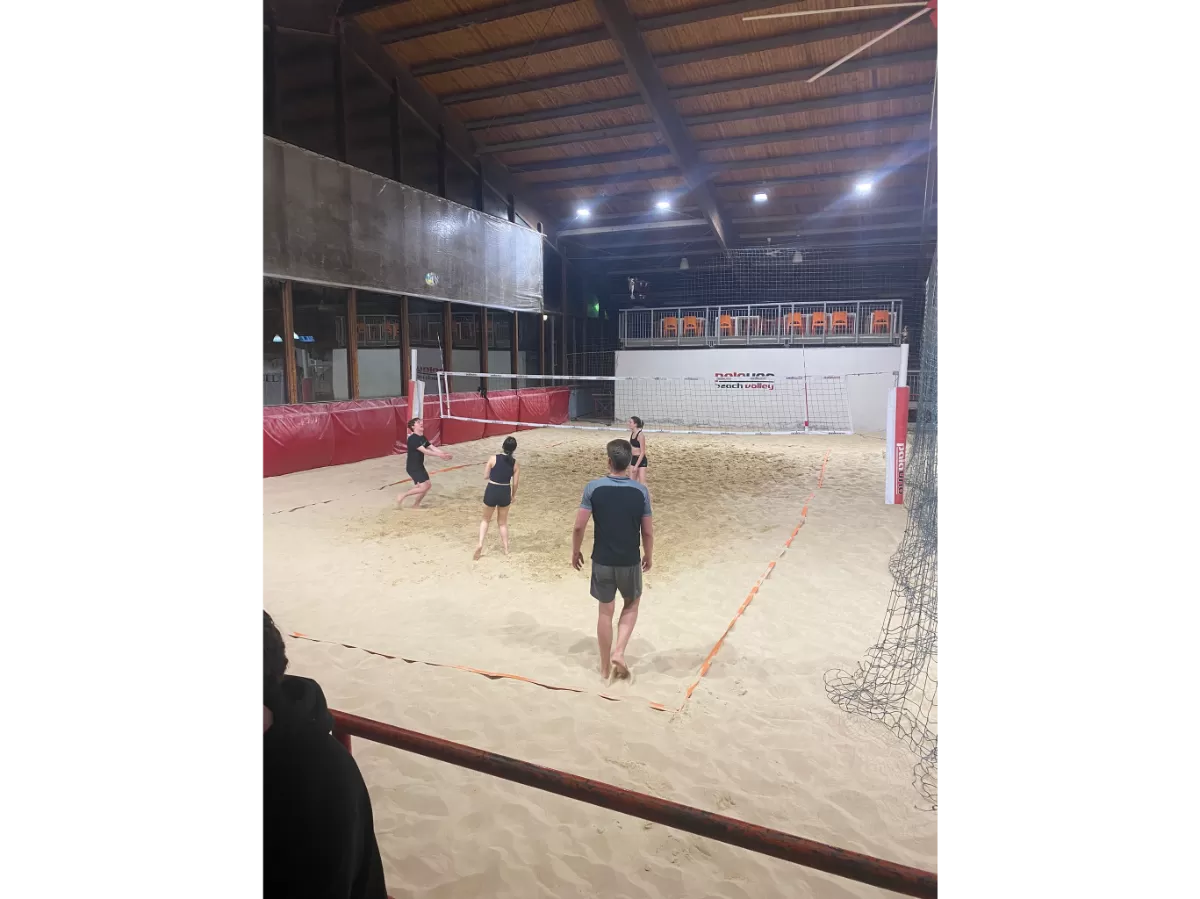 Our erasmus playing Volley