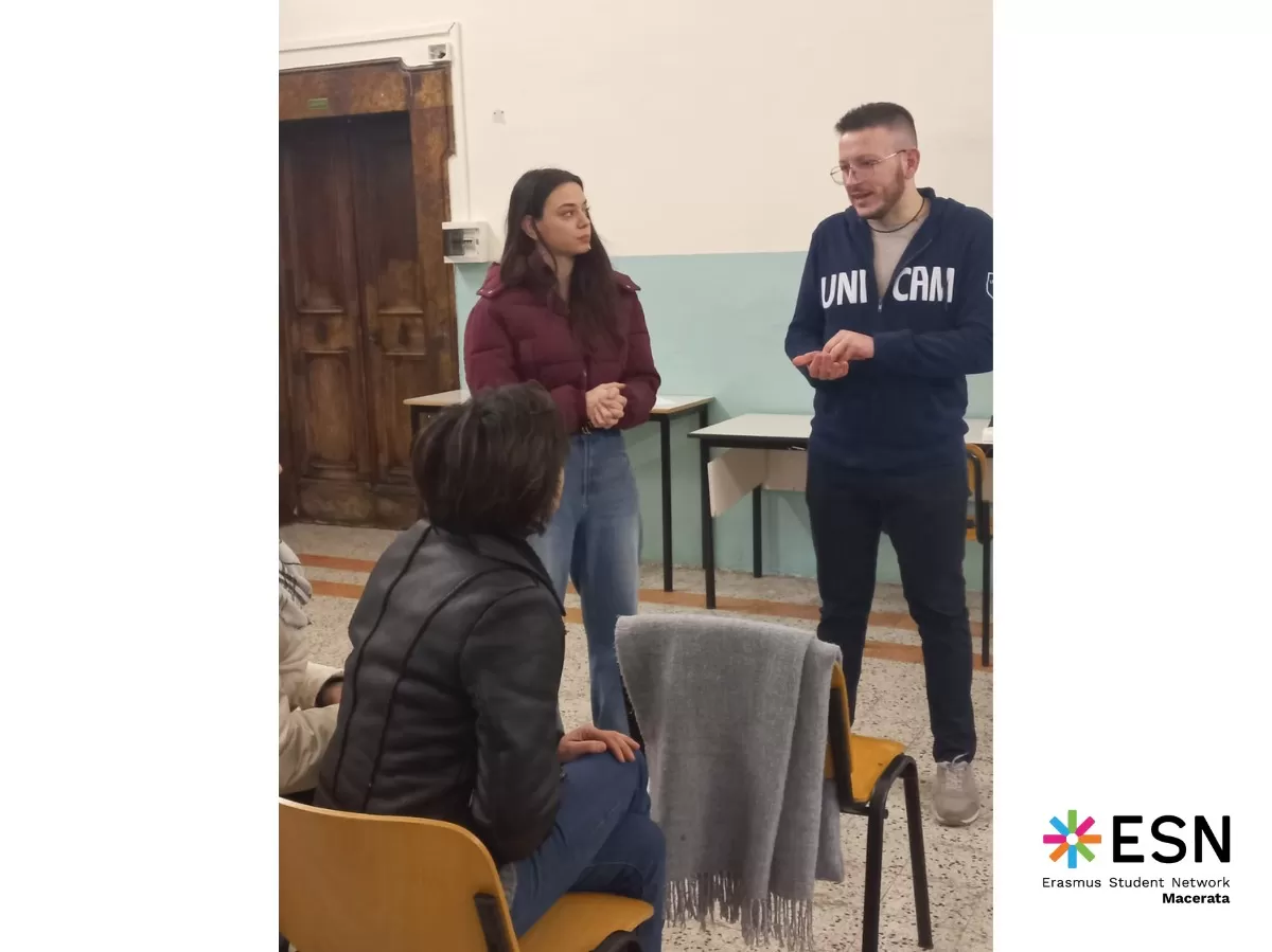 ESN Macerata's and ESN AURE Camerino's presentation
